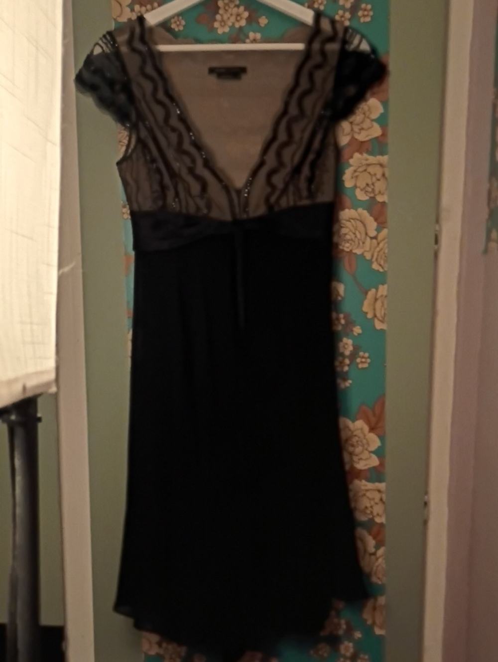 BcBg Max Azaria Chiffon And Mesh Sequined Dress Sz 4